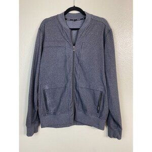 Public Rec Jacket Mens Large Crosstown All Day‎ Everyday Gray Zip Blade Collar